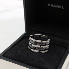 【CHANEL】J2639 J12ウルトラコレクション ダイヤリング☆A品☆質屋 ユニオン本通店 シャネル セラミックの画像