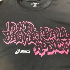 メンズ　スポーツTシャツ（asics）黒　サイズSの画像