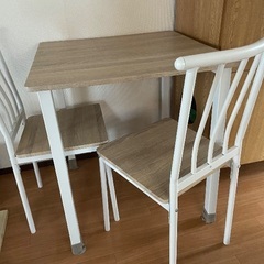 70cm x 70cm テーブル & 椅子2 ダイニングセット