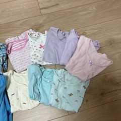 110㎝パジャマと半袖肌着セットの画像