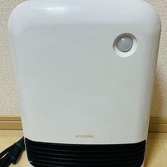 アイリスオーヤマ 大風量 セラミックファンヒーター 人感センサー付き　2018年の画像