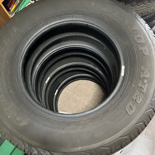 値下げしました！新車外しダンロップ１８５／８０Rー１５