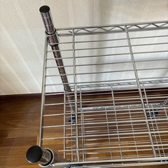【取り引き完了しました】スチールラック　3段の画像