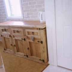 キッチン　北欧　家具の画像