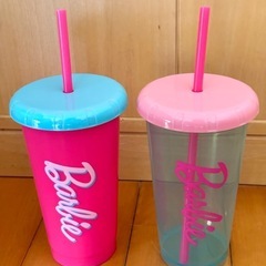 【新品】Barbie ストロー付きカップ