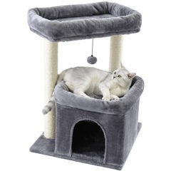 【処分しました】キャットタワー 低め 大型猫 ペット 階段代わり...