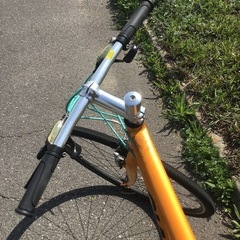 ※売れました子※ 自転車　軽自動車にも積載可能！ 通勤通学に！　２４段変速　オレンジ×チェレステブルー　クロスバイク　ジャイアントエスケープの画像