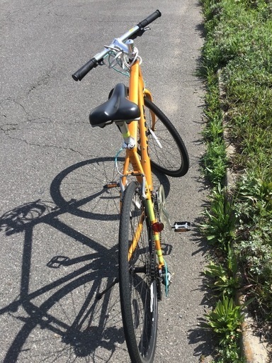 ※売れました子※ 自転車　軽自動車にも積載可能！ 通勤通学に！　２４段変速　オレンジ×チェレステブルー　クロスバイク　ジャイアントエスケープ 売れました子※ 自転車 軽自動車にも積載可能！ 通勤通学に！ 24段