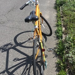 ※売れました子※ 自転車　軽自動車にも積載可能！ 通勤通学に！　２４段変速　オレンジ×チェレステブルー　クロスバイク　ジャイアントエスケープの画像