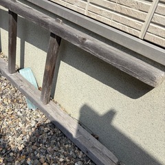 【お譲り先決定】木製ハシゴ① はしご　梯子　木製の画像