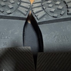 ZARA ロングブーツ　ニーハイブーツ　ブラック　黒　36サイズ　23cmの画像