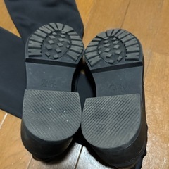 ZARA ロングブーツ　ニーハイブーツ　ブラック　黒　36サイズ　23cmの画像