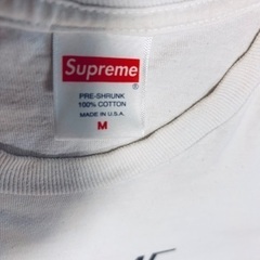 supreme 白　シャツの画像