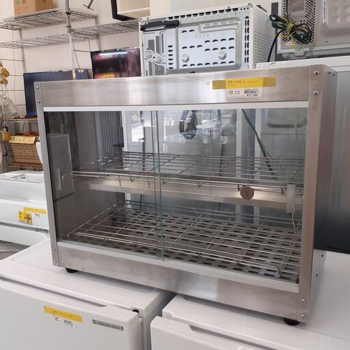 中古のホットショーケースです。 中古】 A05191 ホットショーケース（温蔵） 4面ガラス タイジ OS