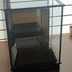 人形　兜　ガラスケース　単品ケース かぶせ式 高台鏡ケース の画像