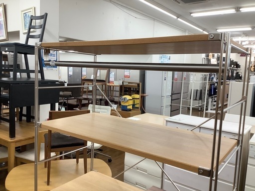 軽トラック貸出中】無印良品 ステンレスユニットシェルフ