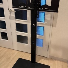 unho テレビスタンド　壁寄せ　ブラック
