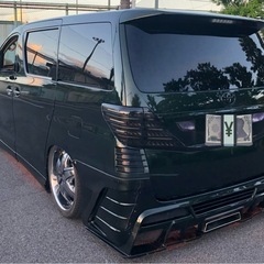 平成21年10月登録 ヴェルファイア2.4Z 車検7年10月まで！！エアーサスペンション、社外ホイール22インチの画像