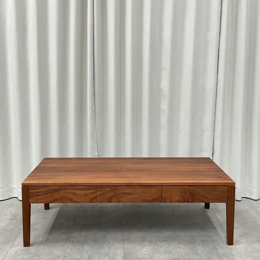 KD-12【新入荷　リサイクル品】杉本家具　ソニック120 ウォールナット　センターテーブル　ブラウン