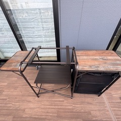 アウトドア　キッチンテーブルの画像