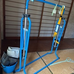 鉄棒、逆上がり補助紐付き