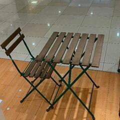 0407-234 IKEA TARNO テルノー　テーブル&チェ...
