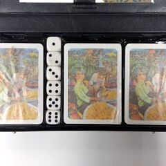 保管・未使用品 Rummy Bridge Canasta Skat トランプ ダイス 西洋画 帯付き サイコロ ヴィンテージ 札幌市 中央区 南12条の画像