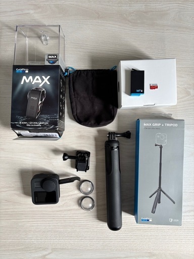 GoPro MAX アクションカメラ + 三脚付きグリップ