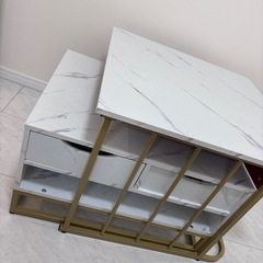 テーブル　大理石　サイドテーブルの画像