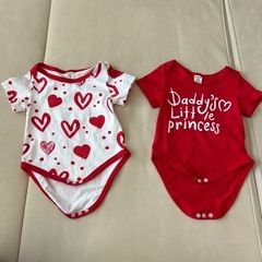 3month ロンパース　赤　レッド　シーイン