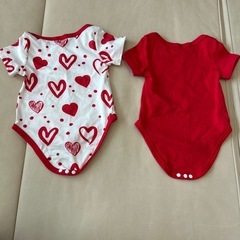 3month ロンパース　赤　レッド　シーインの画像