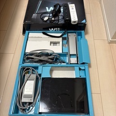 Wii ブラック一色　＋　白コントローラー
