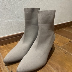 【お渡し先確定】ポインテッドニットブーツ　L