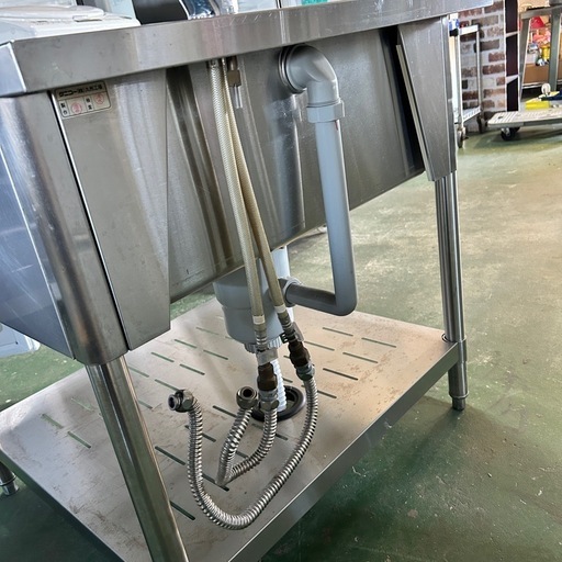 シンク　流し台　1槽シンク　水栓付　H785 W750 D750 業務用　厨房用　店舗用