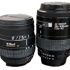 Nikon ニコン U2 AF NIKKOR 35-105mm ズームレンズ SIGMA シグマ ASPHERICAL IF 28-105m Nikon SPEEDLIGHT SB-20 4点セット 動作未確認の画像
