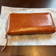 本革 長財布 ブラウン