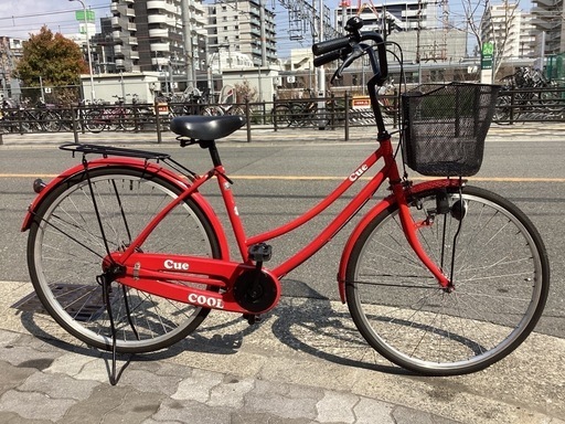 ♪ジモティー特価♪赤い２６型ファミリーサイクル　お買い得中古自転車