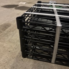 3 スチールラック　棚　高さ約110cm キャスター付きの画像