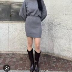 【無料】ニットワンピース