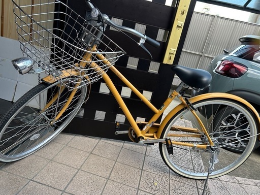 オレンジが可愛い！オシャレ自転車