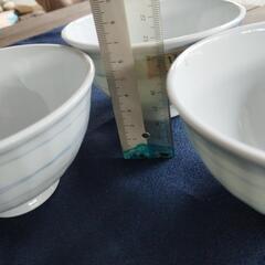 未使用有田焼軽量飯碗大、３つまとめて。の画像