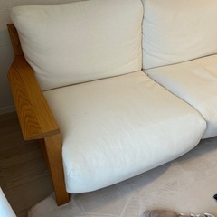 無印良品　ソファー　フェザーポケットコイル2.5シーターの画像