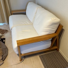 無印良品　ソファー　フェザーポケットコイル2.5シーターの画像