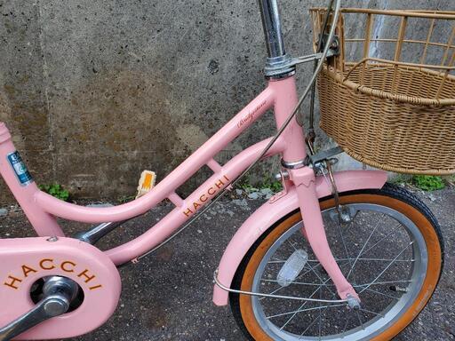 B666 子供自転車☆ブリヂストン☆HACCHI☆16インチ☆変速無し☆補助輪付き