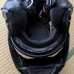 ヤマハ発動機 バイク用システムヘルメット YJ-21 メタルブラック XL（使用品）の画像