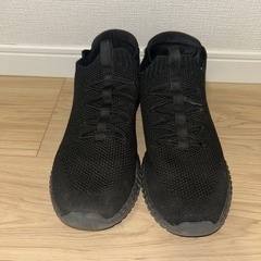 ブラック スリッポン　#スニーカー 42サイズ　26.5センチ程度