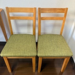 【4/27以降のお渡し】ニトリ　ダイニングテーブル3点セット (DT CLS 75×75cm NA/DC PRT NA)の画像