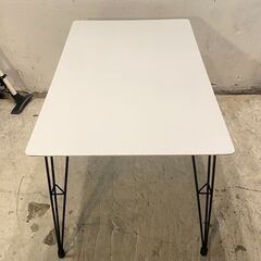 ◆🔶送料無料・設置無料有り🔶◆ニトリ 白家具 ダイニングテーブル 作業台の画像