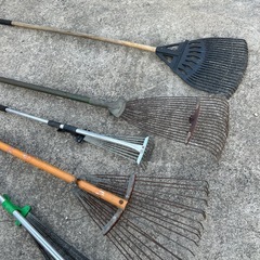 レーキ 落ち葉集め ガーデニング 掃除 ホウキ　 の画像