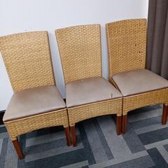 椅子　ダイニングチェア　3脚セット